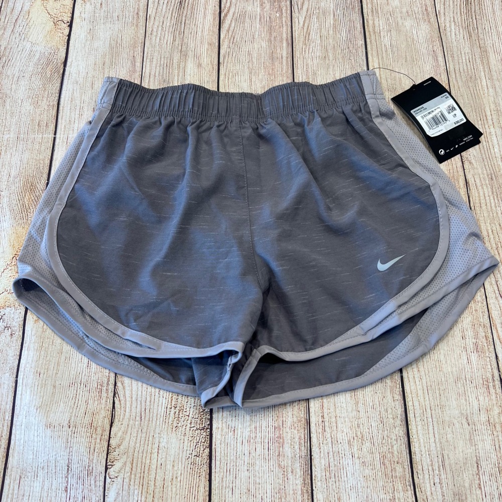 Nike Womens Dri-FIT Tempo Running‎ Shorts Gray Space Dye DB4487-059 XS New